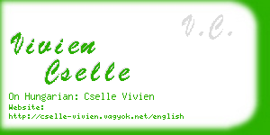 vivien cselle business card